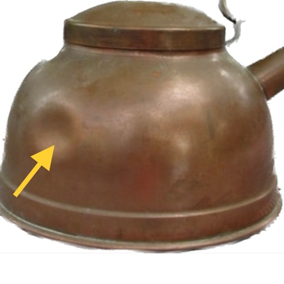 Copper Teapot With wood handle Stamped made in England Vintage - Picture 6 of 12